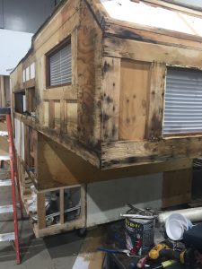 Camper Front water damage